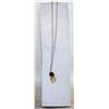 Image 1 : RHINESTONE CITRINE NECKLACE 16"