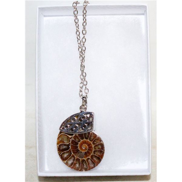 AMMONITE NECKLACE 18"