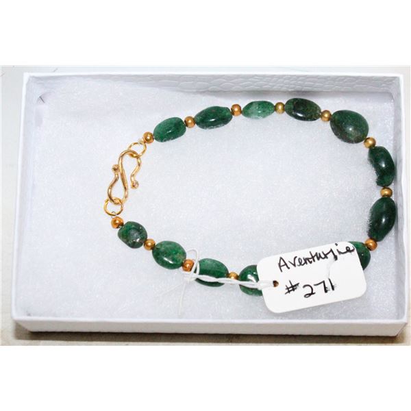 AVENTURINE BRACELET 7"
