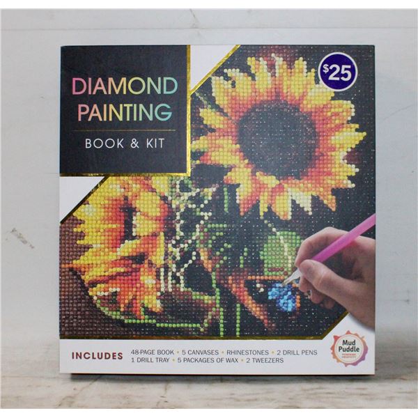 DIAMOND PAINTING BOOK & KIT - NEW