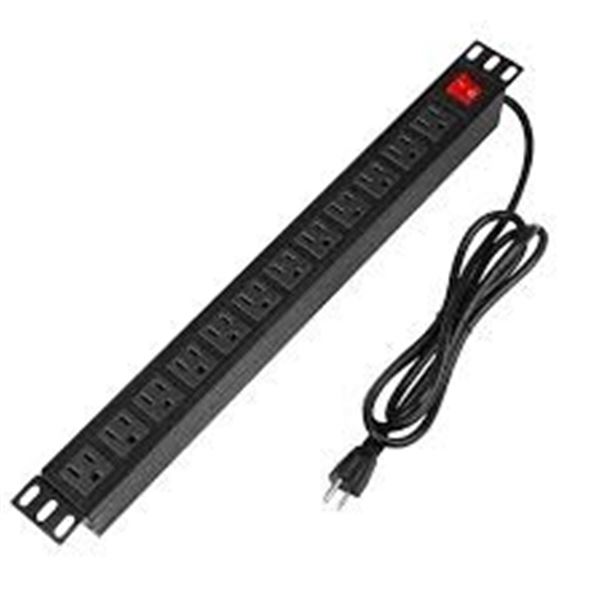 NEW BTU POWER STRIP RACK 6FT CORD 12 OUTLETS