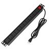 Image 1 : NEW BTU POWER STRIP RACK 6FT CORD 12 OUTLETS