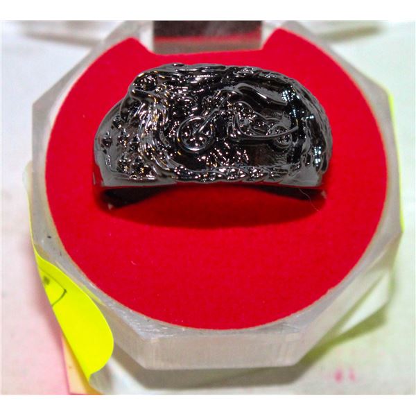 HARLEY DAVIDSON STYLE BIKER RING SZ11
