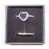 Image 1 : 2PCS HEART SHAPE RING SZ 7