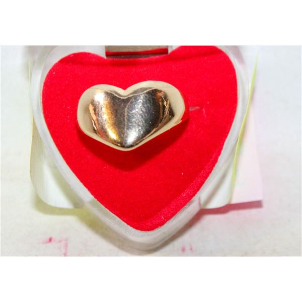 CHUNKY HEART SHAPE  RING FOR WOMEN