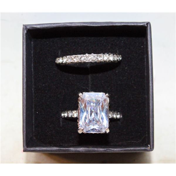 2PCS RING SZ 8
