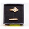 Image 1 : GOLD TONE 2PCS  RING SZ 9