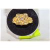 Image 1 : OPEN RING WITH CROSS PATTERN MEN’S RING SZ10