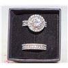 Image 1 : 2PCS RINGS SET FOR WOMEN HEART SHAPE RINGS SZ8