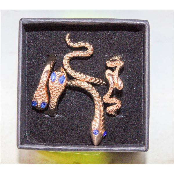 3PCS SNAKE RING GOLD TONED SNAKE RINGS