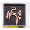 Image 1 : 3PCS SNAKE RING GOLD TONED SNAKE RINGS