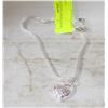 Image 1 : PEACH HEART NECKLACE 3D HEART