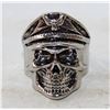 Image 1 : VINTAGE GOTHIC SKULL RING WITH HELMET DESIGN -