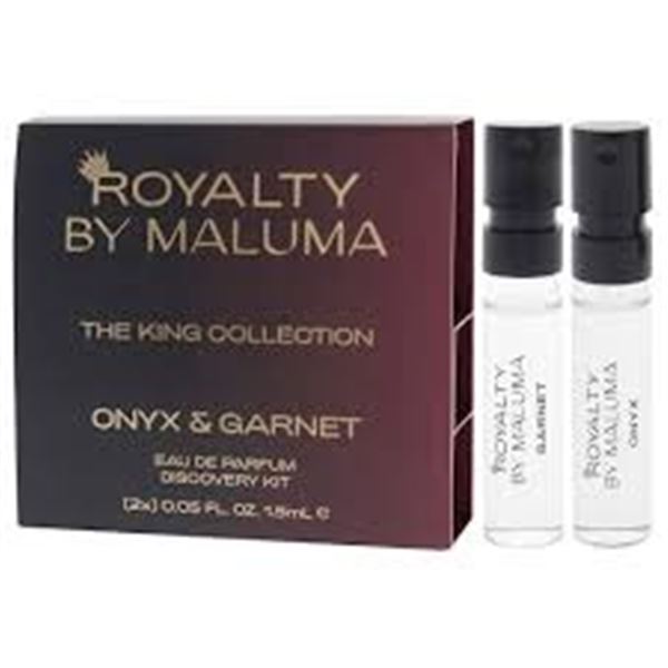 NEW 2 X 1.5ML ROYALTY BY MALUMA ONYX & GARNET