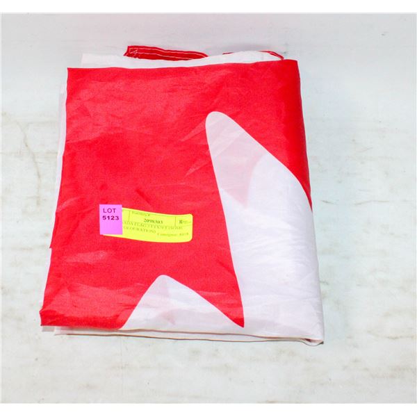 CANADA FLAG 5 FTX3FT (SOME DISCOLOURATION)