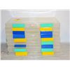 Image 1 : 9 PLASTIC PAPER/CRAFT CASES 12"X 9.5"