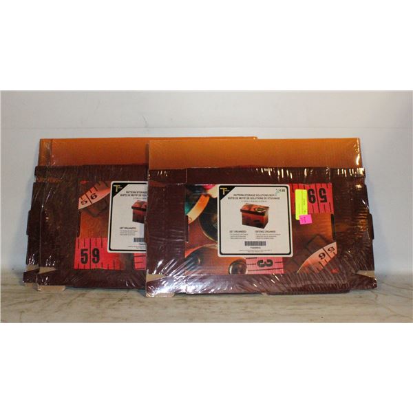 3 NEW PATTERN STORAGE BOXES