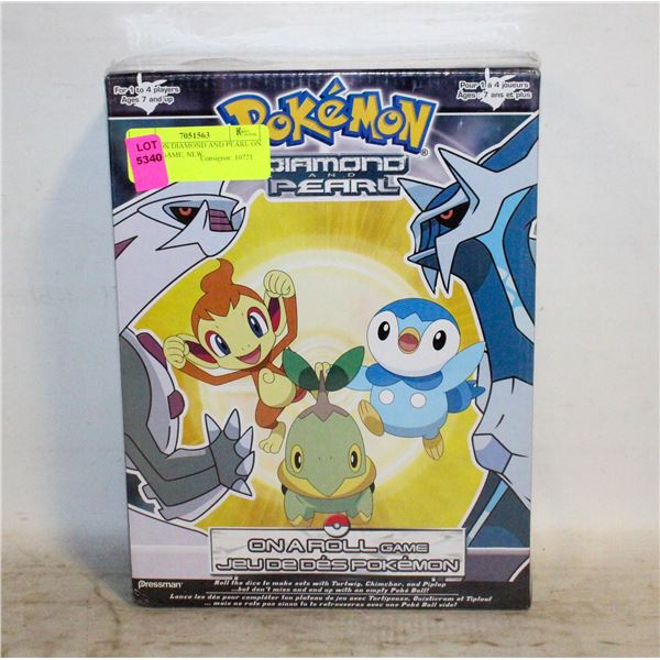 POKEMON DIAMOND AND PEARL ON A ROLL GAME, NEW