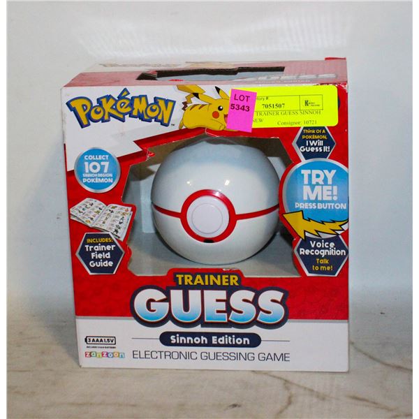 POKEMON TRAINER GUESS SINNOH EDITION NEW