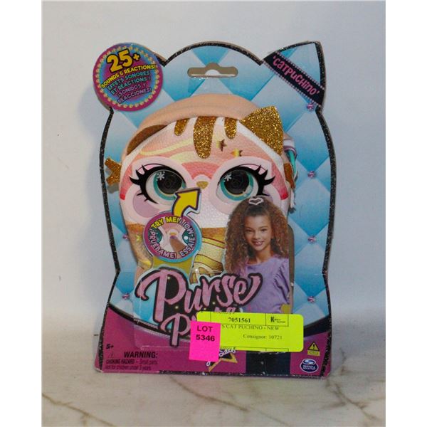PURSE PETS CAT PUCHINO - NEW