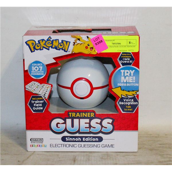 POKEMON TRAINER GUESS SINNOH EDITION