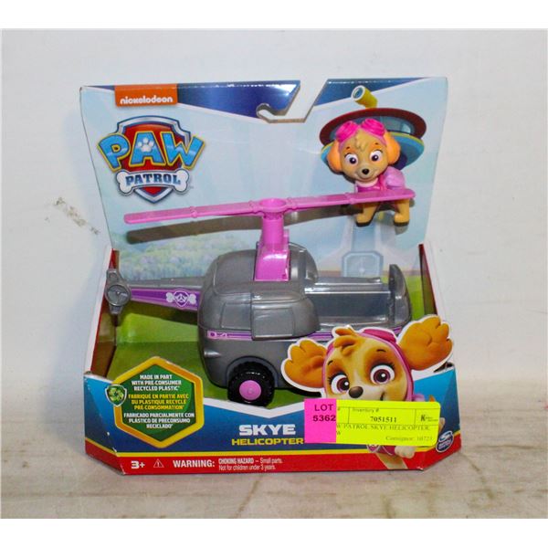 PAW PATROL SKYE HELICOPTER, NEW