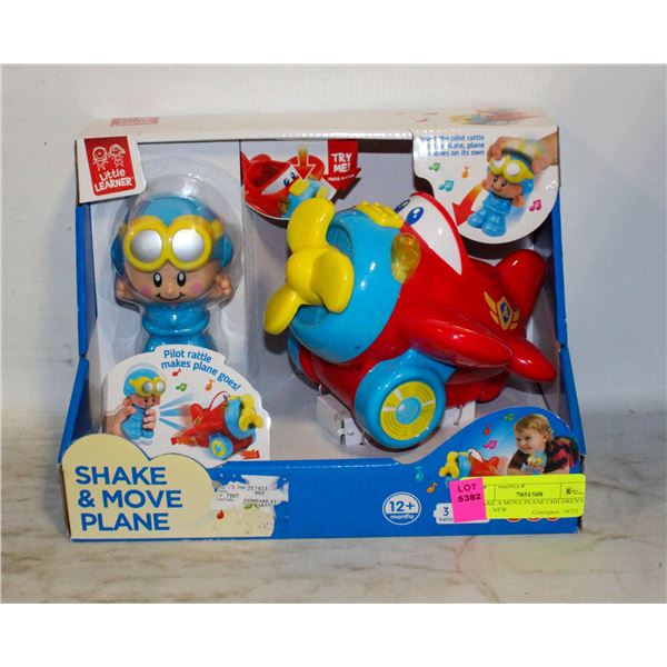 SHAKE A MOVE PLANE CHILDREN'S TOY - NEW