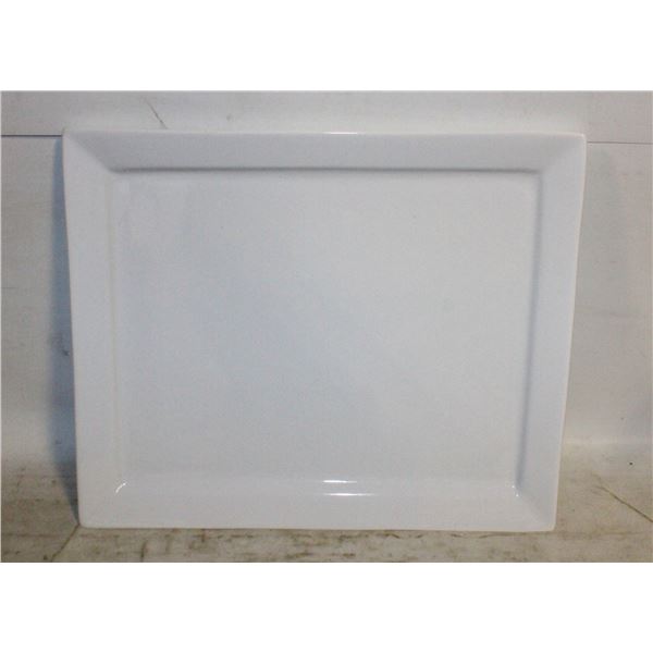 CERAMIC SERVING PLATTER FORUM BRAND 17.5" X 14.5"