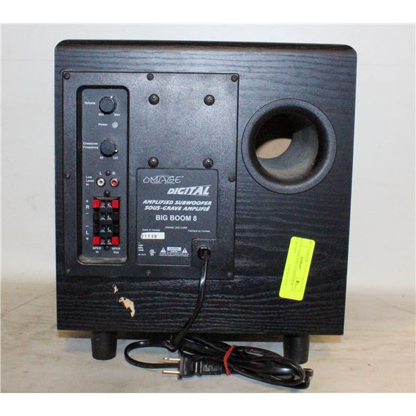 DIGITAL AMPLIFIED SUBWOOFER BIG BOOM 8