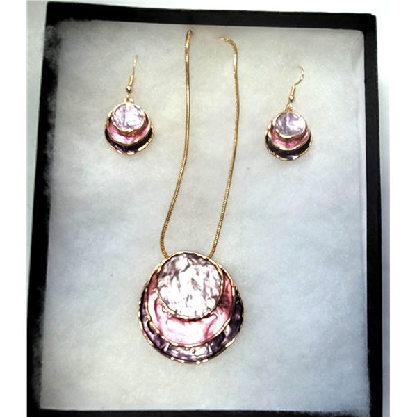 6) SET OF PALE PINK, MAUVE & PURPLE ROUGH