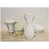 Image 1 : 3 VASES + TRINKET DISH