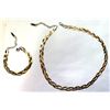 Image 1 : 13) SET OF BRAIDED GOLD TONE, SILVER TONE