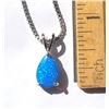 Image 1 : 11) PEAR SHAPED LAB-CREATED BLUE FIRE