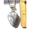 Image 1 : 12) NATURAL PEAR SHAPED DENDRITE OPAL