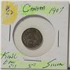 Image 1 : 23) CANADIAN 19075 CENT COIN, 92.5% SILVER.