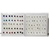 Image 1 : 16) LOT OF 40 CRYSTAL HYPOALLERGENIC STUD