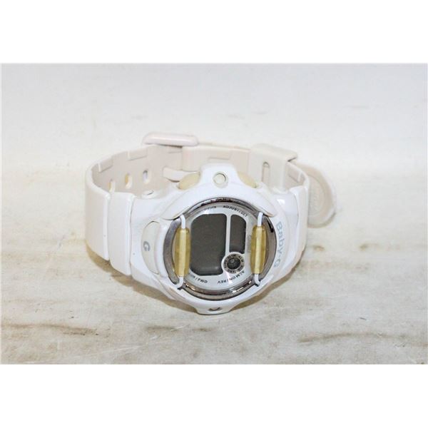 WHITE CASIO BABY-G WRIST WATCH