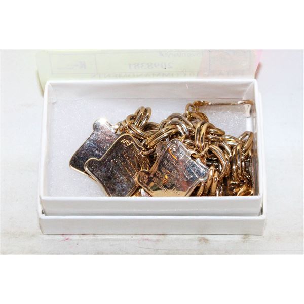 ESTATE 10 COMMANDMENTS CHARM BRACELET