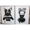 Image 1 : BOARD PRINT "REBEL DOG" BY BALAZS SOLTI SOLD WITH