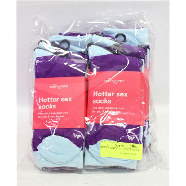 NEW 6 PAIRS OF HOTTER SEX SOCKS