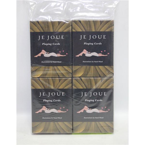 4PK JE JOUE PLAYING CARDS