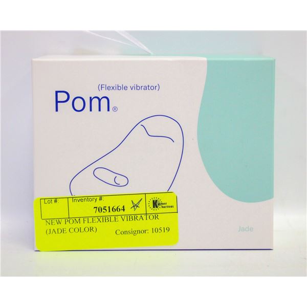 NEW POM FLEXIBLE VIBRATOR (JADE COLOR)