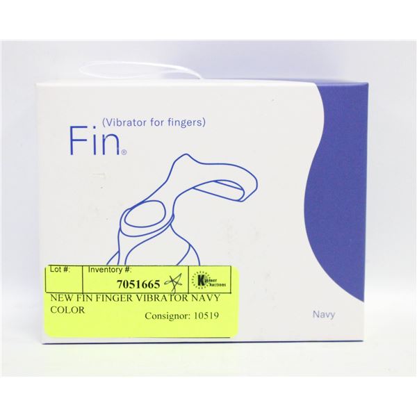 NEW FIN FINGER VIBRATOR NAVY COLOR