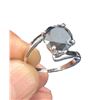 Image 2 : SZ 7 2.51 CT BLACK COLOR ROUND MOISSANITE 925S