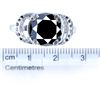 Image 3 : SZ 7.5 5.44 CT BLACK MOISSANITE ROUND 925S RING