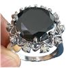 Image 1 : SZ 7.25 7.54 CT BLACK MOISSANITE 925S RING