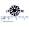 Image 2 : 3.39CT BLACK ROUND MOISSANITE 925S ENGAGEMENT RING
