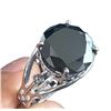 Image 2 : SZ 9 7.53 CT BLACK MOISSANITE 925S RING