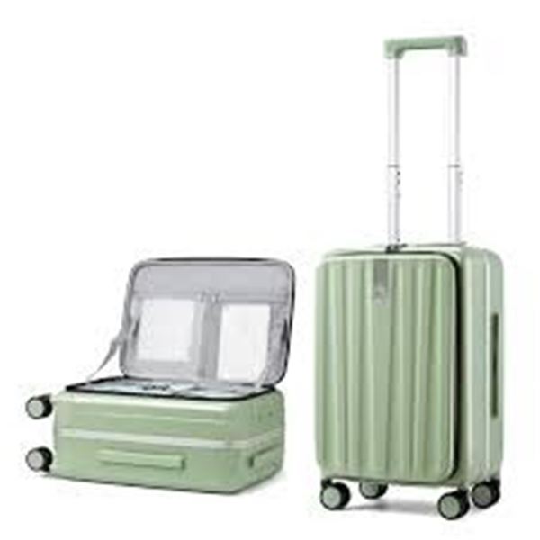 NEW HANKE CARRY ON LUGGAGE 20" BAMBOO GREEN