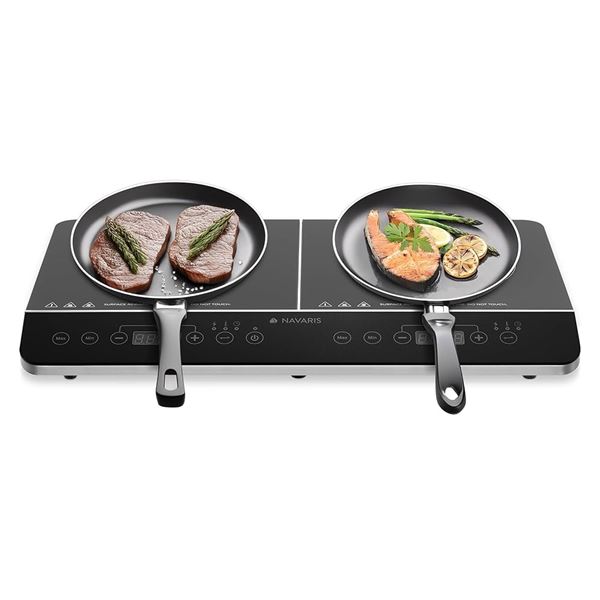 NEW WITH BOX NAVARIS DOUBLE INDUCTION COOKER 1800W